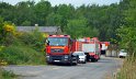 Uebung Sandsaecke befuellen Wahner Heide P029